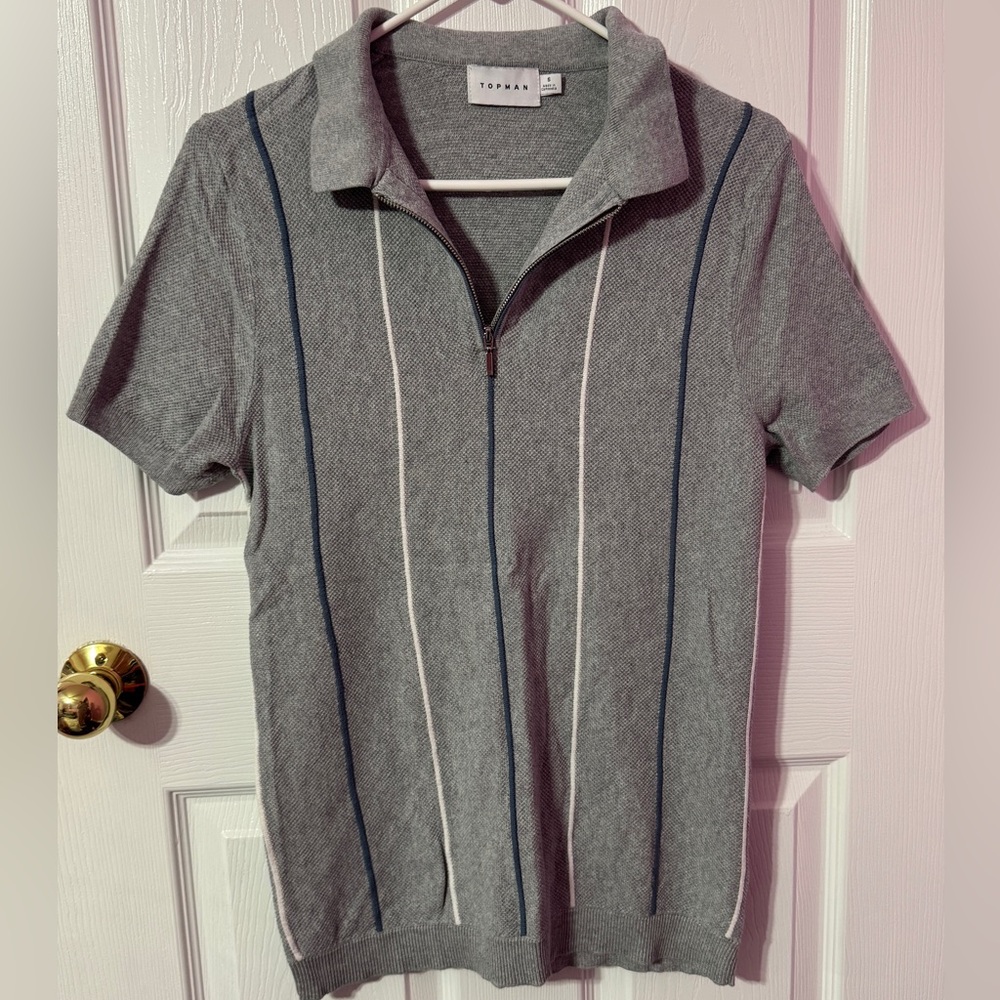Topman Gray Polo